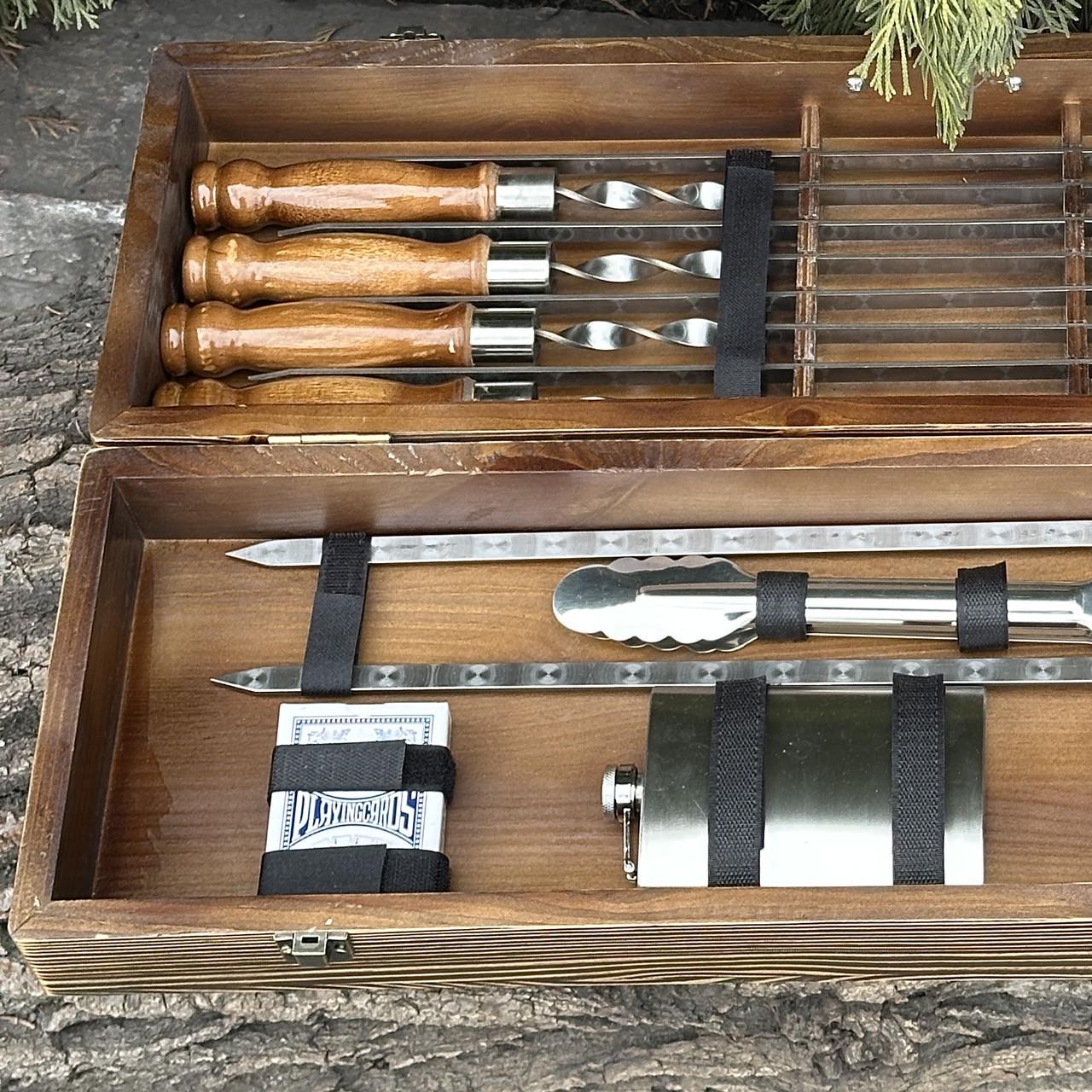 Набор подарочный для барбекю Mzavod Казак Светло-коричневый (27728903) - фото 5 Набор подарочный для барбекю Mzavod Казак Светло-коричневый (27728903) - фото 5