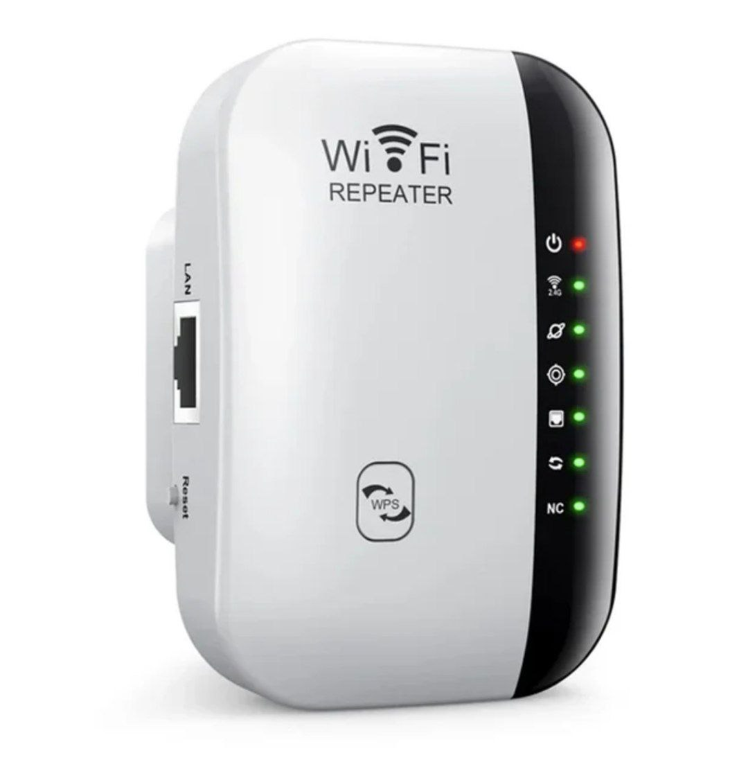 Репитер беспроводной Wi-Fi 300 Мбит/с 2.4G White - фото 1