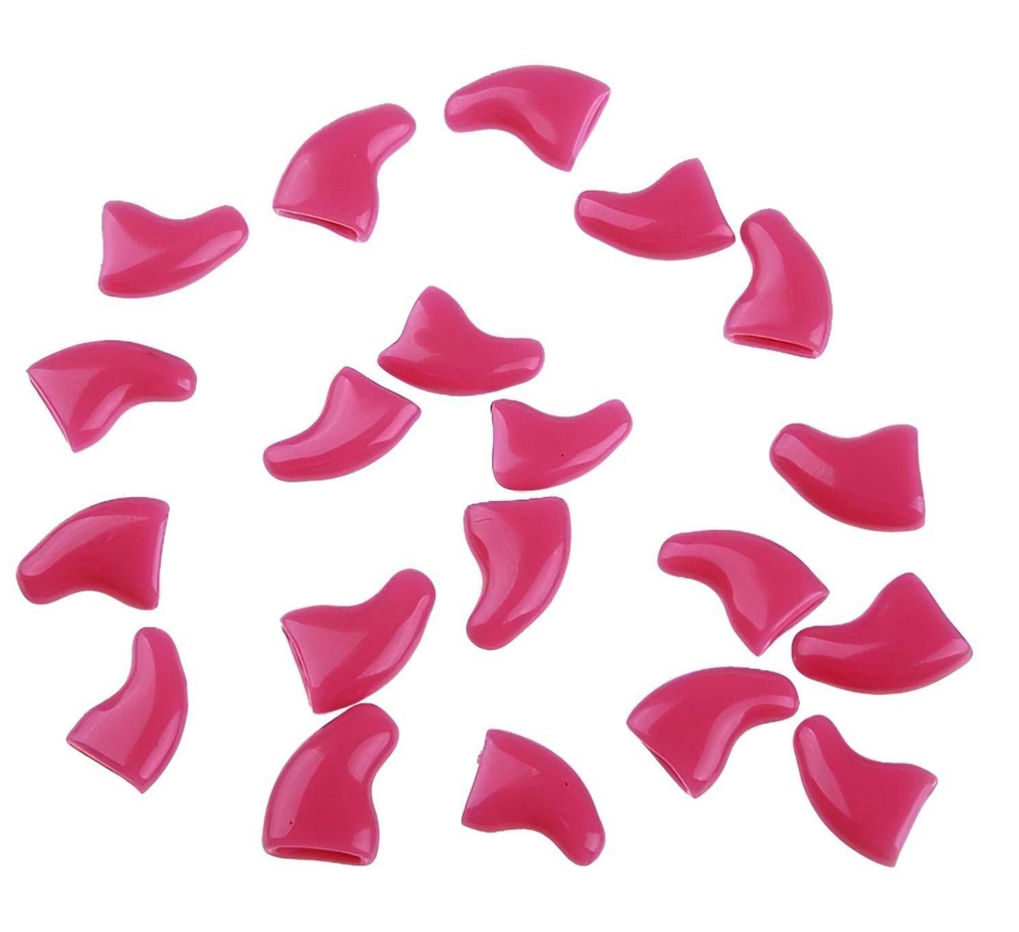 Колпачки для когтей животных Ногтик M 4-6 кг 20 шт. Pink (29079597)