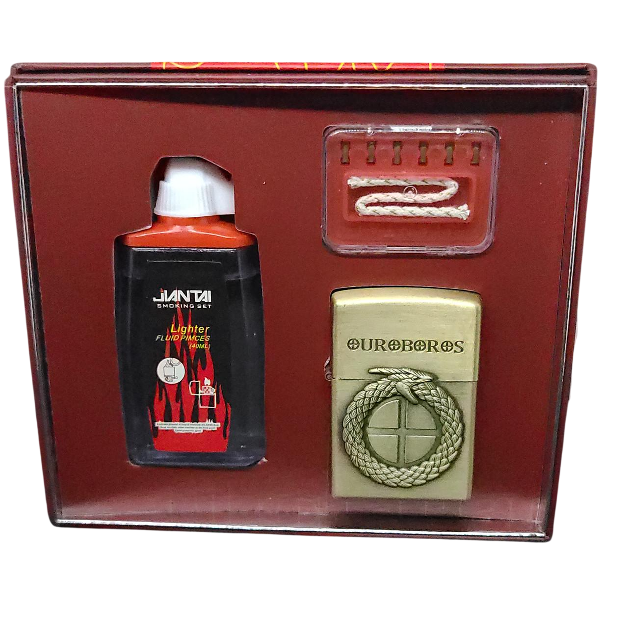 Подарочный набор ZIPPO с бензиновой зажигалкой Ouroboros №2-145 2 Red (2414710175)