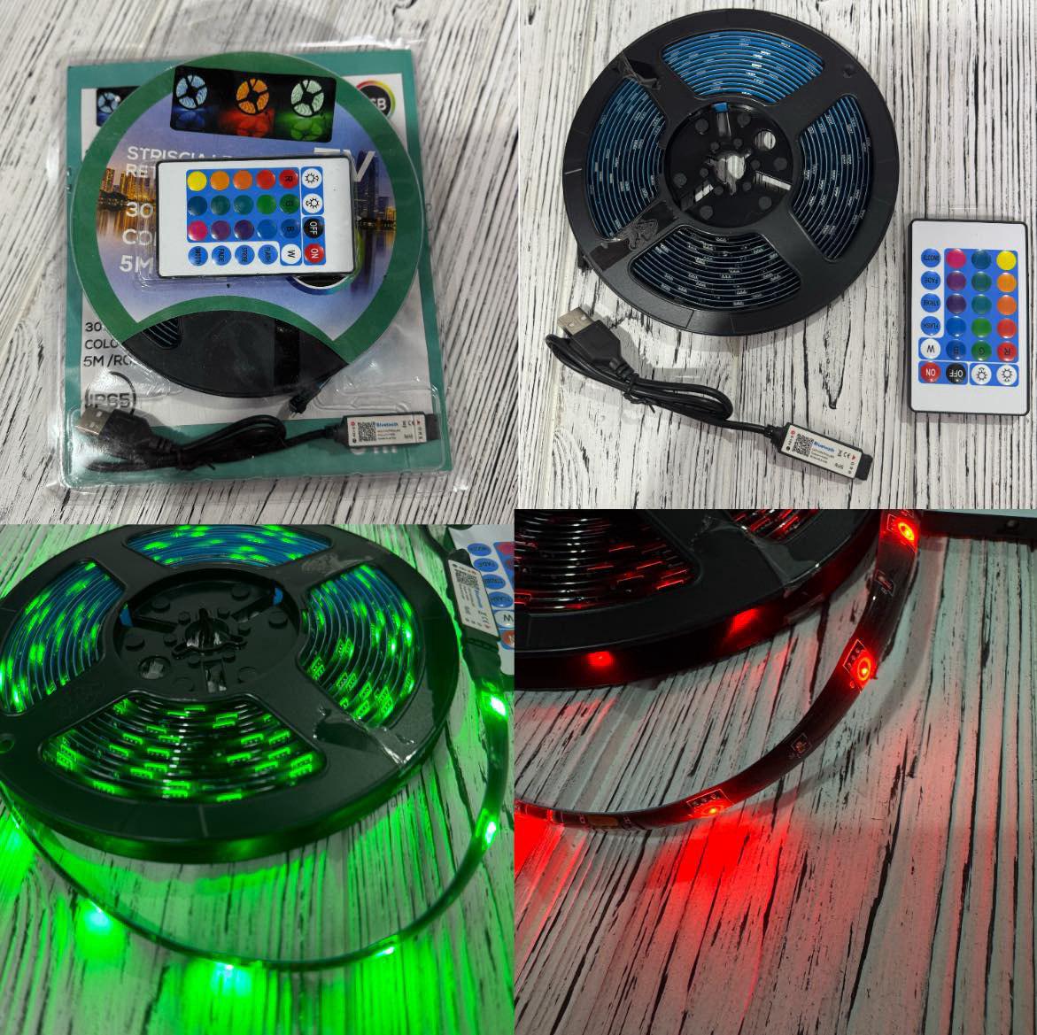 Світлодіодна стрічка 5 м з пультом smd 5050 RGB - фото 3