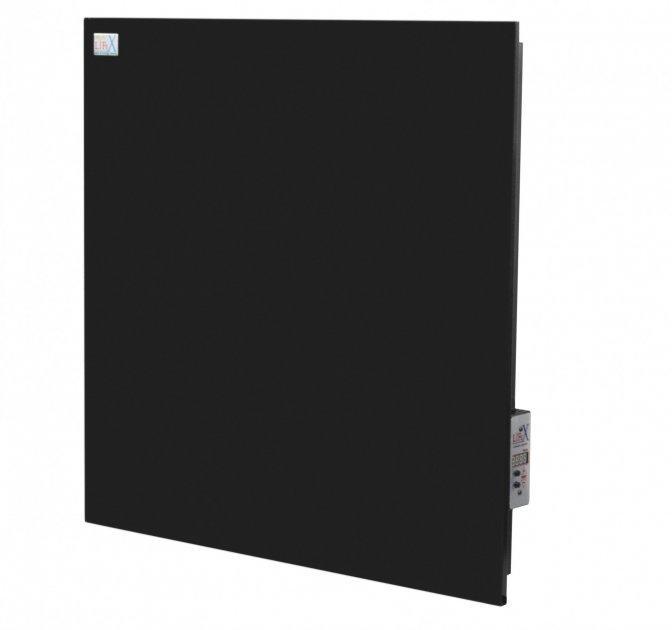 Керамічна електронагрівальна панель LIFEX Classic 400 R з терморегулятором Чорний