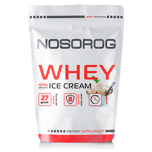 Протеин сывороточный Nosorog Nutrition Whey protein 1 кг Мороженное (10006-05)