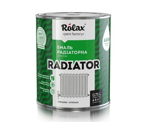 Эмаль радиаторная акриловая RADIATOR 0,75 л Снежно-белый (7635) - фото 1