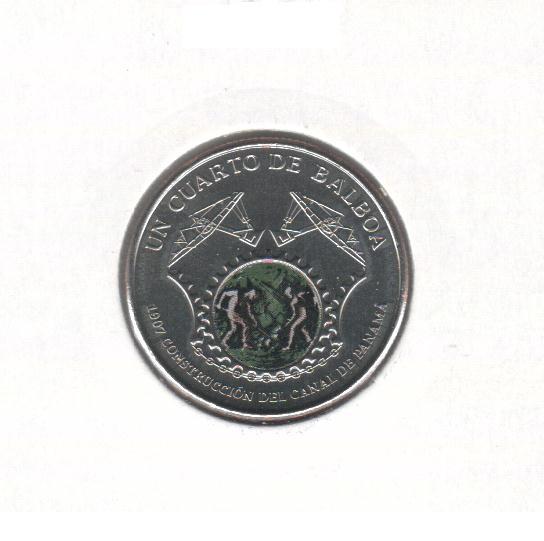 Коллекционная монета Панама 0,25 бальбоа 2016 UNC (KM#154)