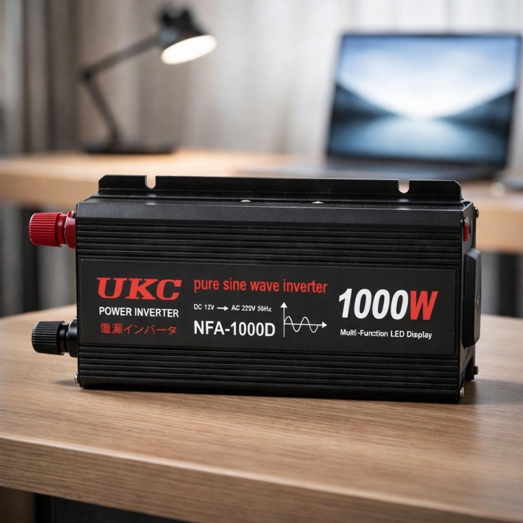 Перетворювач напруги 12V 220V UKC 1000 Вт із чистою синусоїдою інвертор 12/220 В з USB та дисплеєм