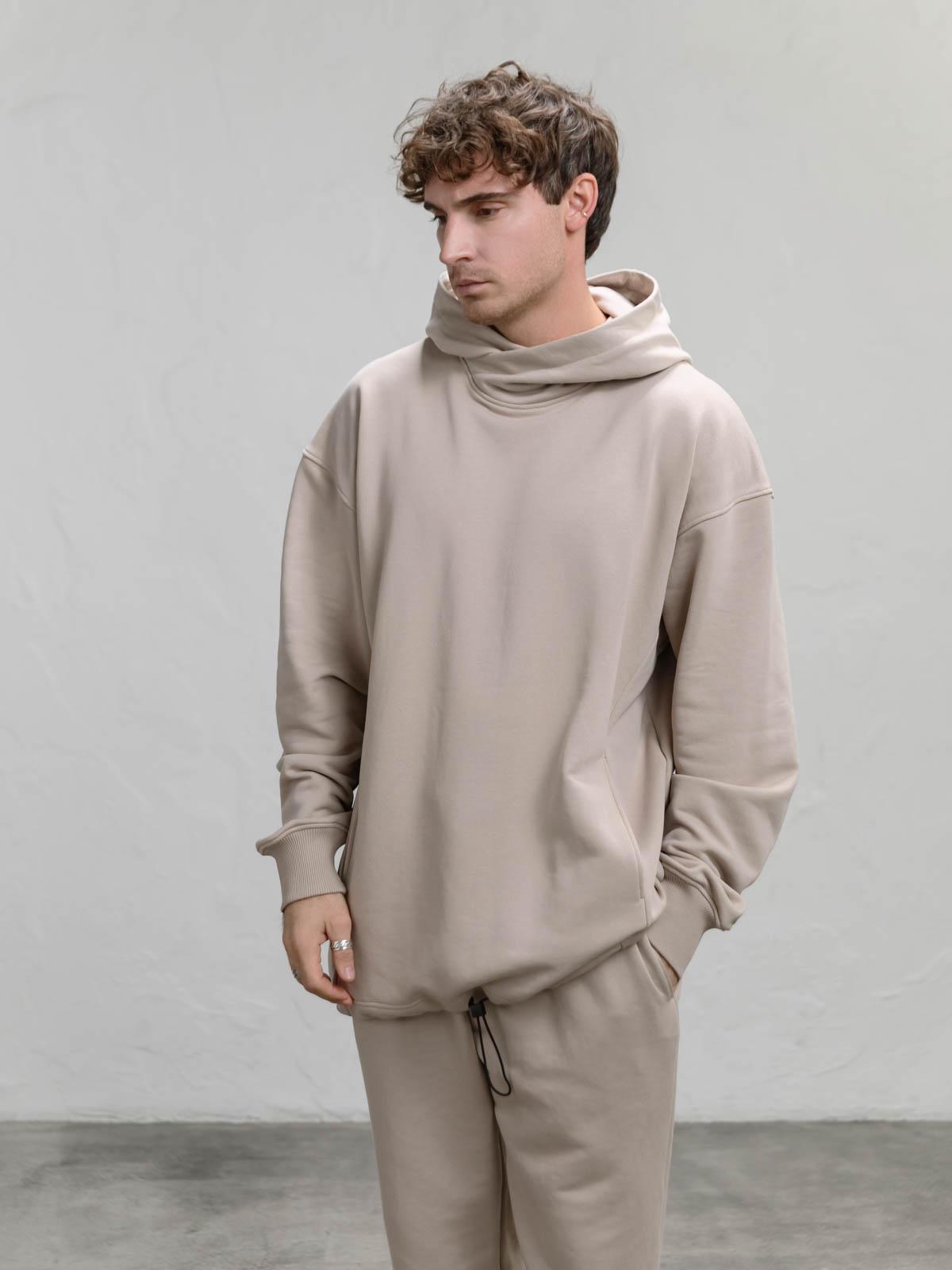 Худі чоловічий вільний FROMUS Onesize Темний беж (1122-19) - фото 3 Худі чоловічий вільний FROMUS Onesize Темний беж (1122-19) - фото 3