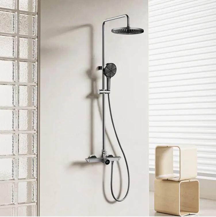 Душова система Nett WGr-19 зовнішнього монтажу для душу Графітовий (24239993)