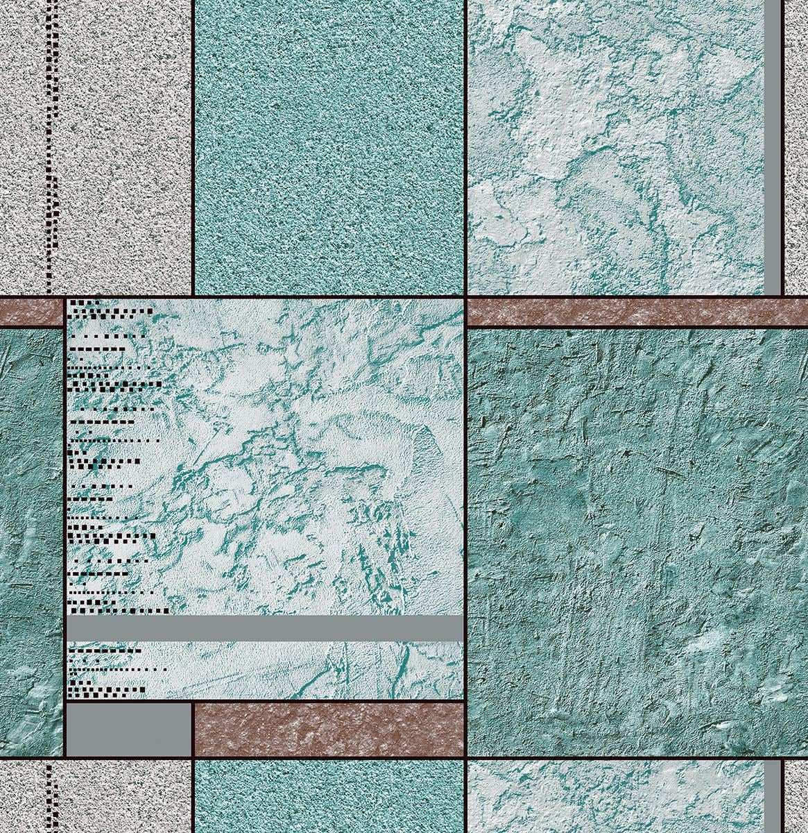 Обои бумажные влагостойкие Континент Орион Бирюзовый (2169) Обои бумажные влагостойкие Континент Орион Бирюзовый (2169)