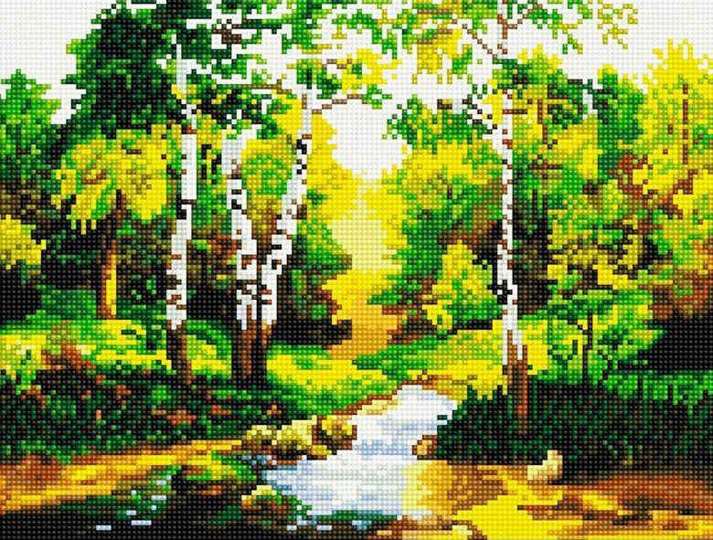 Алмазная мозаика Никитошка Природа 30x40 см (EJ329)