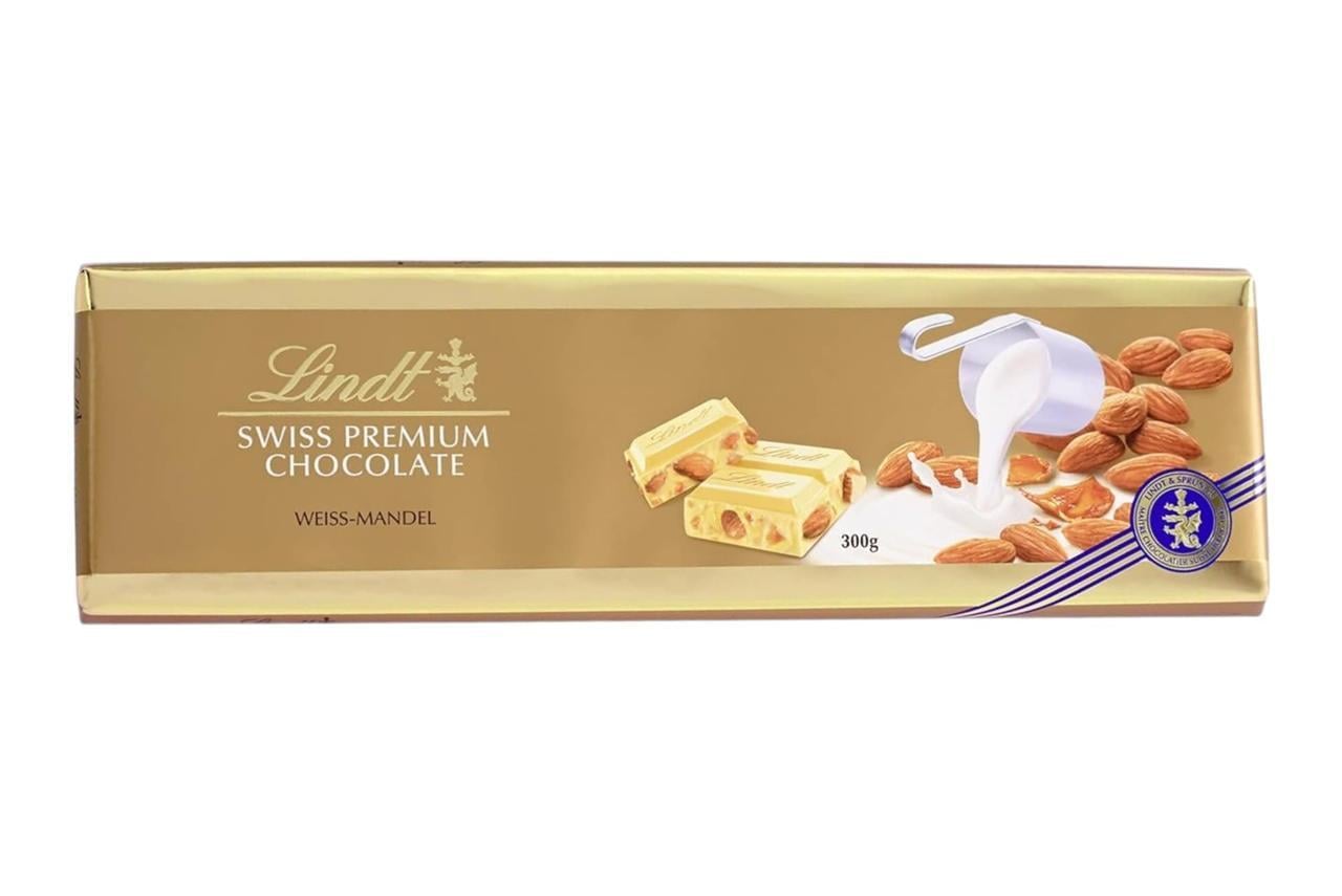 Шоколад Lindt Swiss Premium Chocolate White Almond 300 г (2966838100)