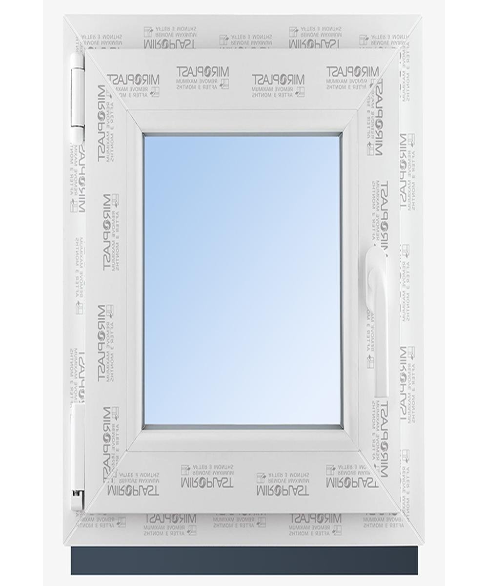 Вікно металопластикове 600х900 мм поворотно-відкідне з профілю Wd S Miroplast з двокамерним склопакетом (4-8-4-12-4)