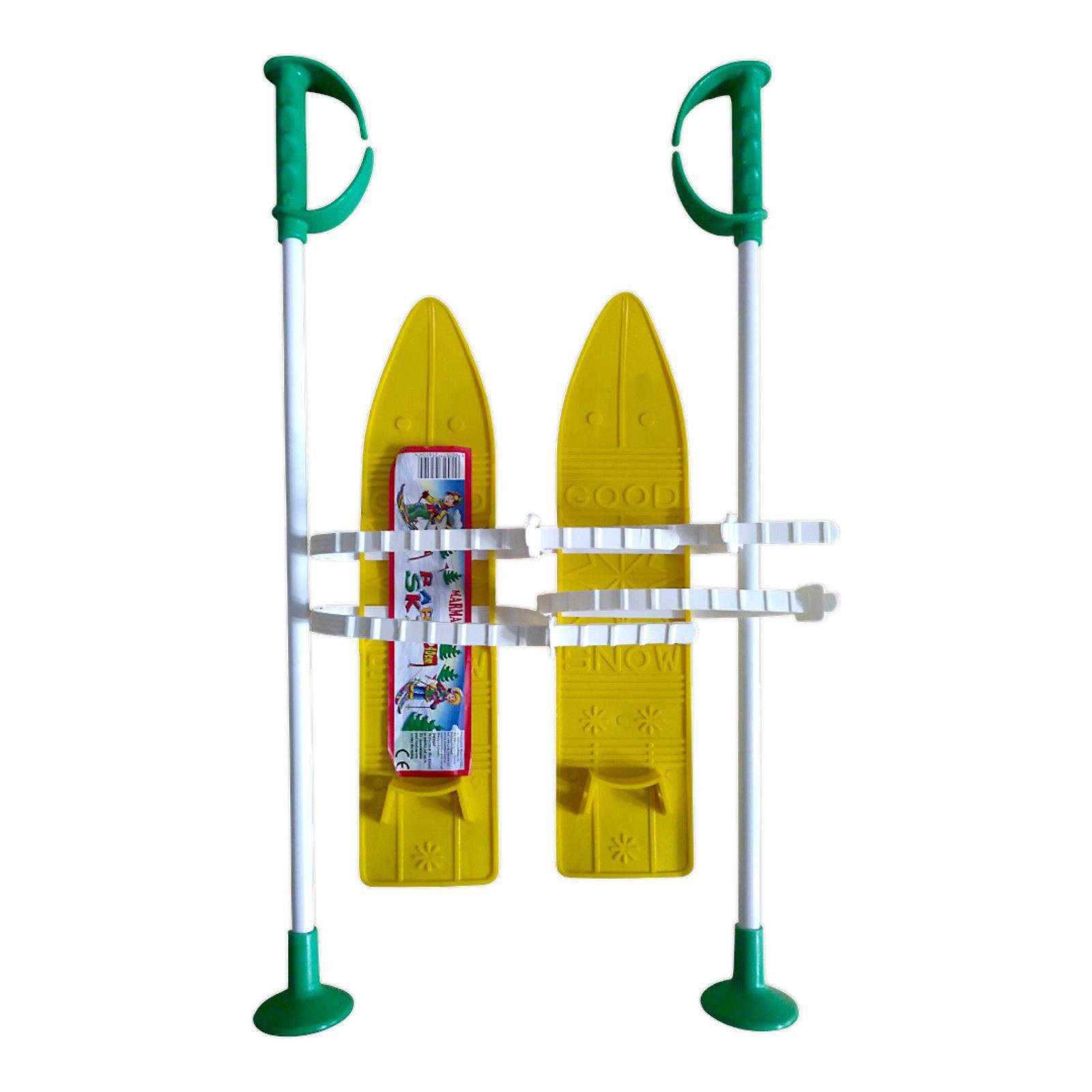 Набір лижний дитячий Marmat 40 см Жовтий (16849) - фото 2 Набір лижний дитячий Marmat 40 см Жовтий (16849) - фото 2