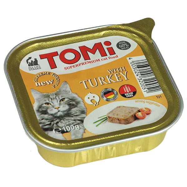 Паштет для котів TOMi Turkey 100 г (4003024320051)