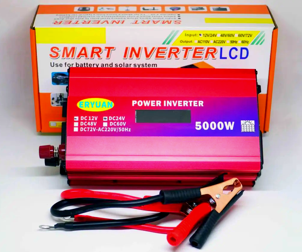 Інвертор автомобільний ERYUAN 12V-220V 5000W з LCD дисплеем та вольтметром (21039357) - фото 9 Інвертор автомобільний ERYUAN 12V-220V 5000W з LCD дисплеем та вольтметром (21039357) - фото 9