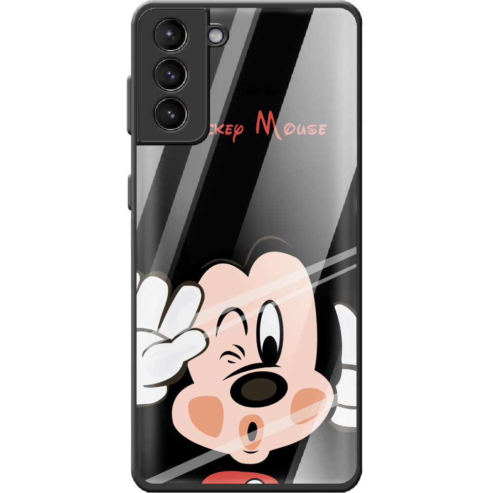 Чохол BoxFace Samsung G996 Galaxy S21 Plus Mister M Чорний силікон з склом (41718-cc58-42230)