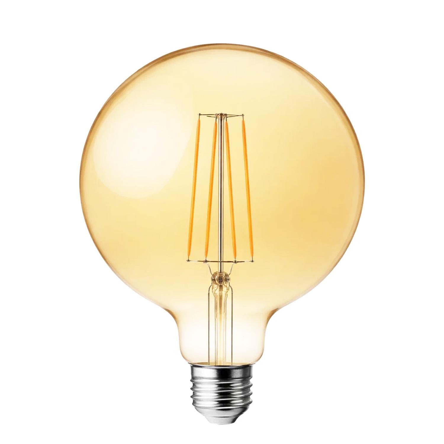 Лампа Edisons Premium LED G125 LONG E27 4W 2200K диммируемая