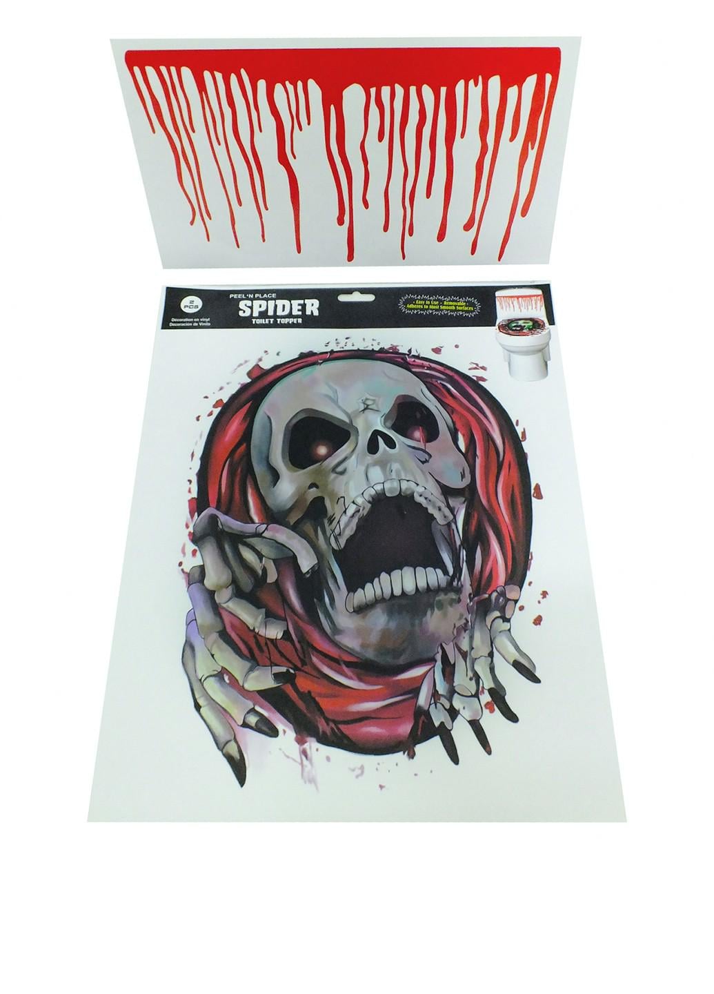 Наклейка Череп на унитаз (16-138-2)