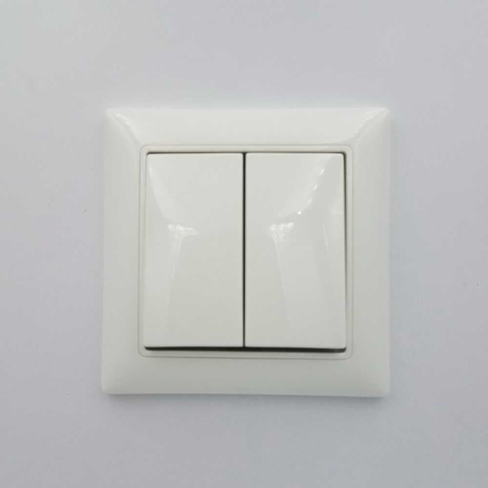 Выключатель двухклавишный Basic55 б/р Белый (2006/5 UC-94-507) - фото 3 Выключатель двухклавишный Basic55 б/р Белый (2006/5 UC-94-507) - фото 3