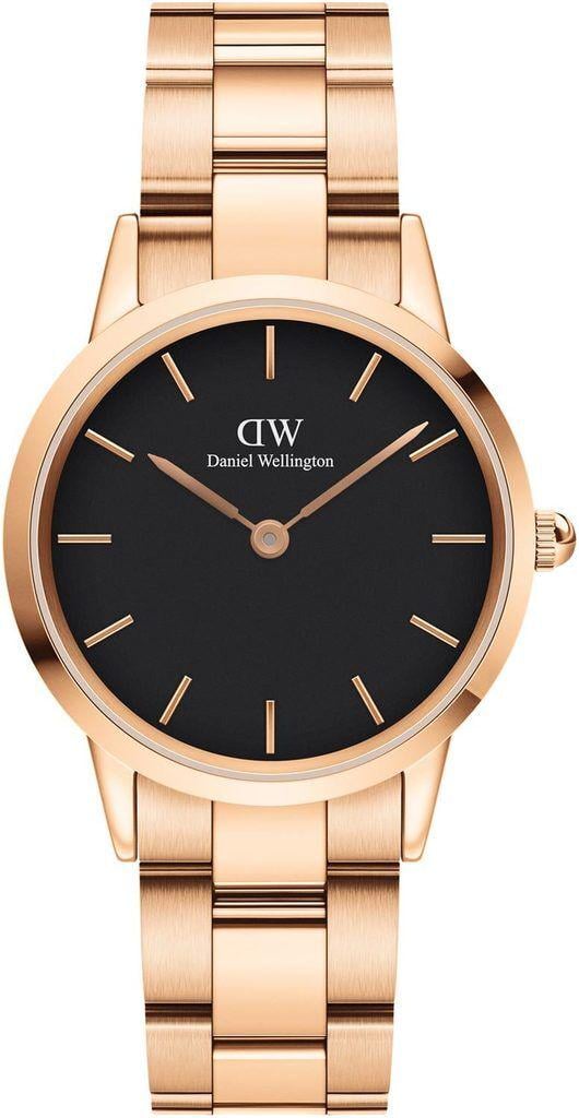 Годинник кварцевий Daniel Wellington DW00100212 Iconic Link 32 Rose Gold/Black