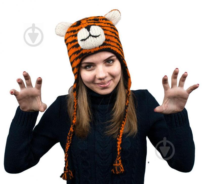 Шапка с ушками Kathmandu Animals Tiger Оne size Оранжевый (22935)