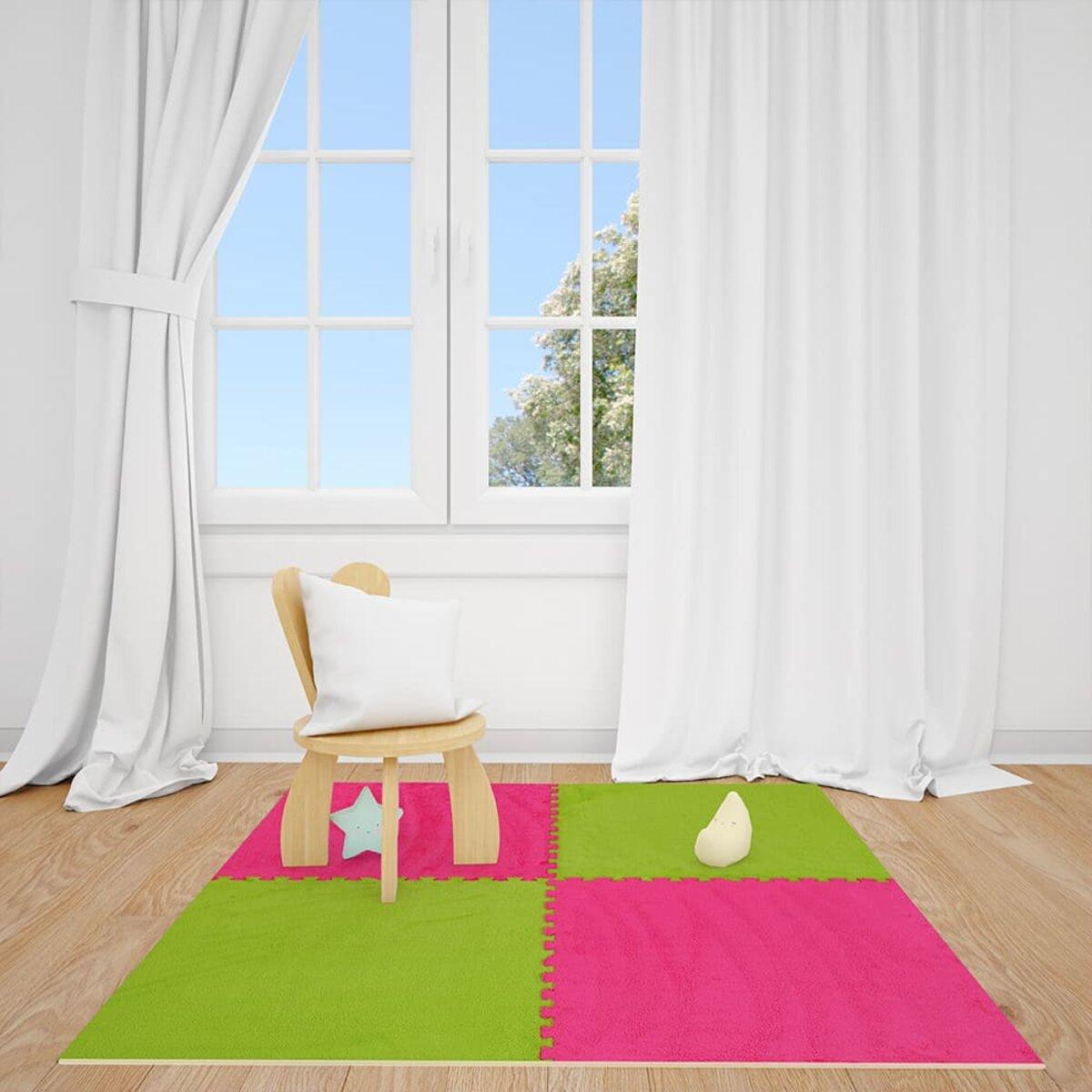 Підлога-пазл плюшевий 60х60х1 см Рожевий (D SW-00002093) - фото 8 Підлога-пазл плюшевий 60х60х1 см Рожевий (D SW-00002093) - фото 8