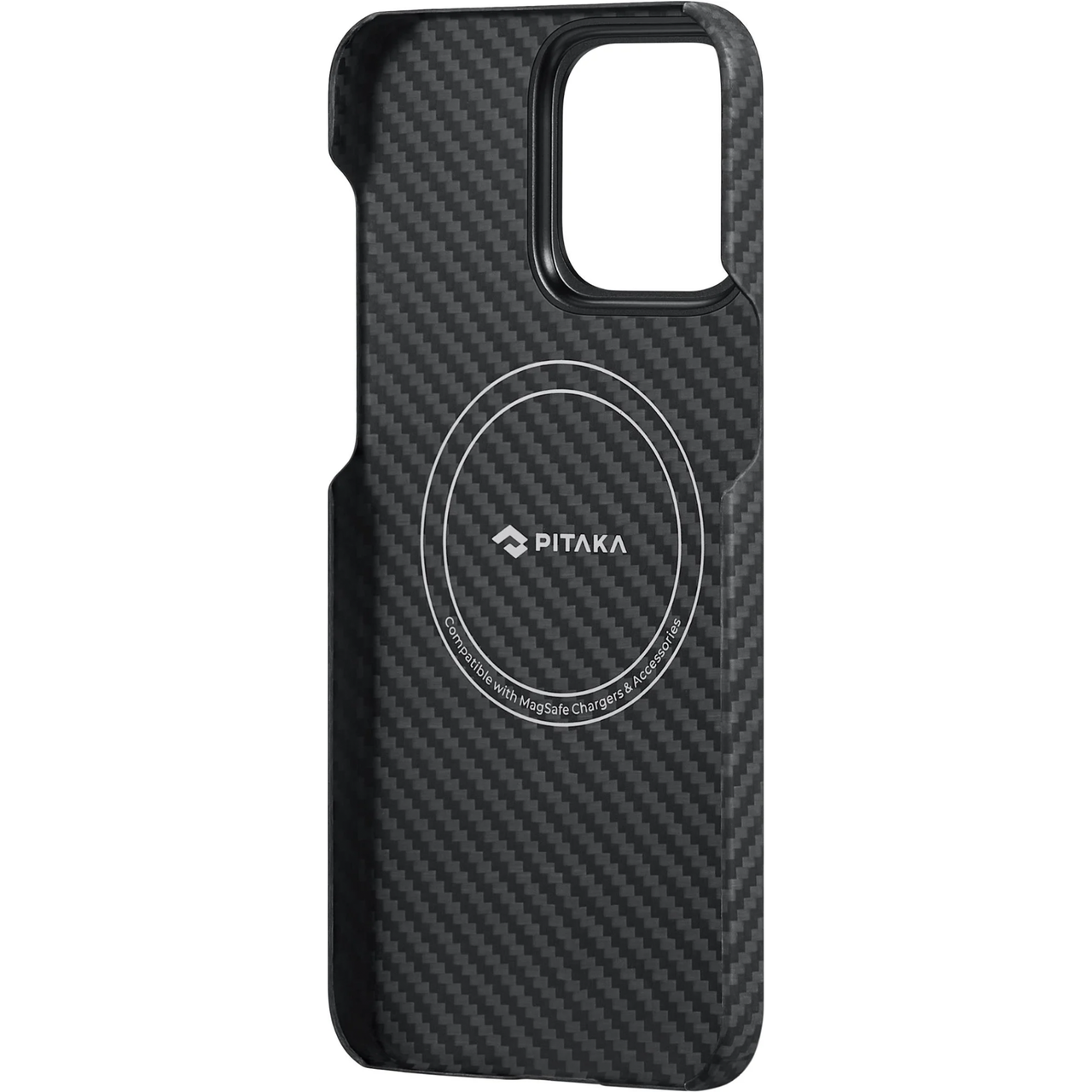 Чохол накладка Pitaka MagEZ Case 4 Twill 1500D for iPhone 15 Pro Max, Black/Grey (KI1501PM) - фото 3