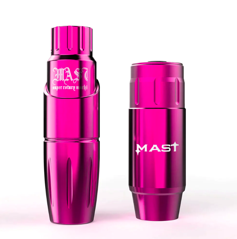 Комплект тату машинка и аккумулятор Mast Tour Wireless беспроводной Pink (5291)