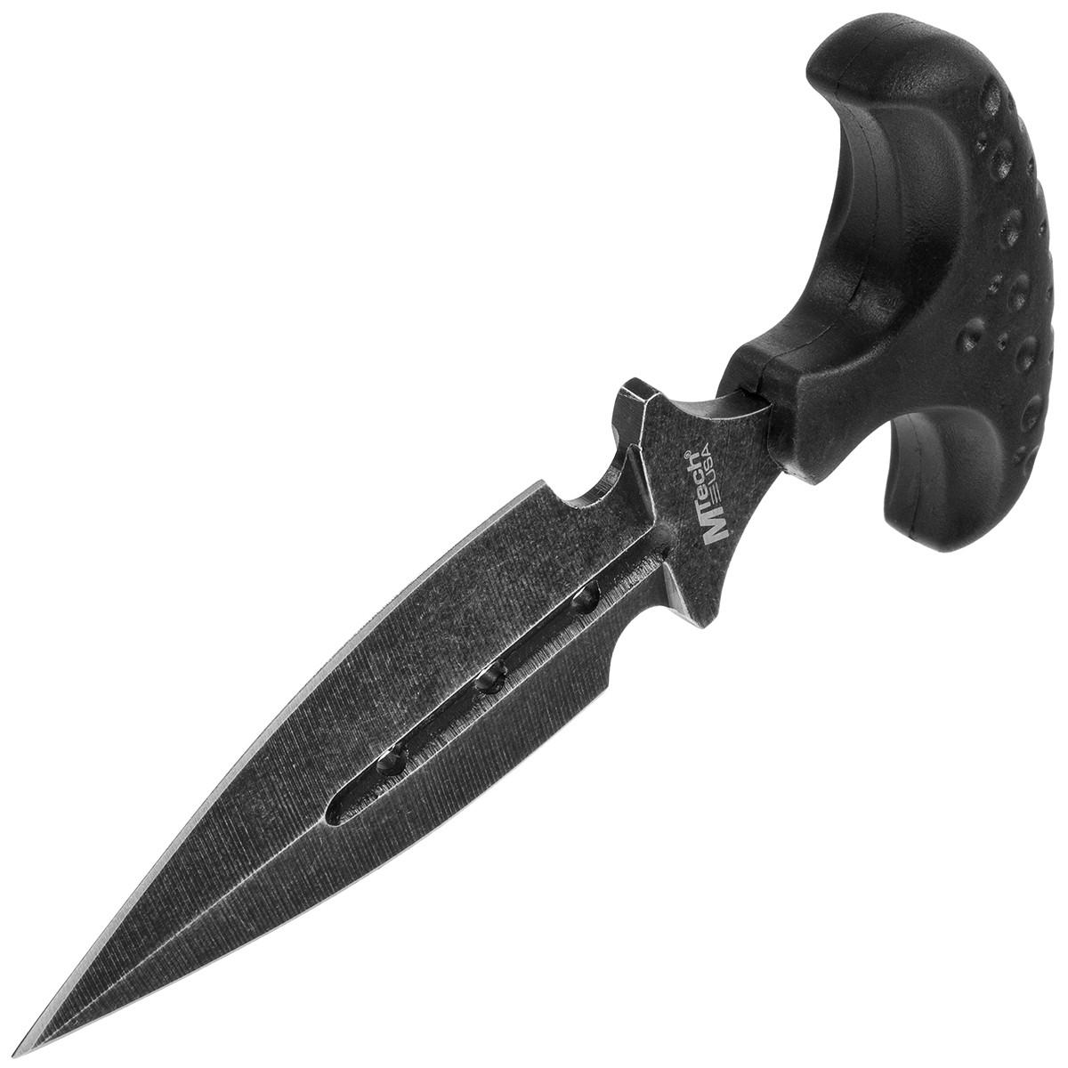 Нож метательный Master Cutlery Push Dagger Stonewashed 5,47" Black (MT-20-41BK) - фото 3