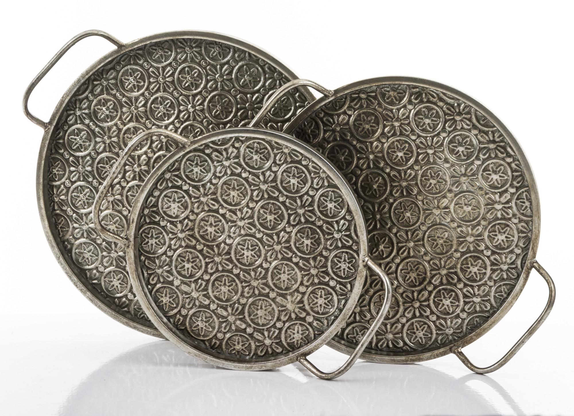 Набір таць декоративних 3 шт. 6,5x44,5x38/6,5x39,5x33,5/ 6x34,5x28 см (142388)