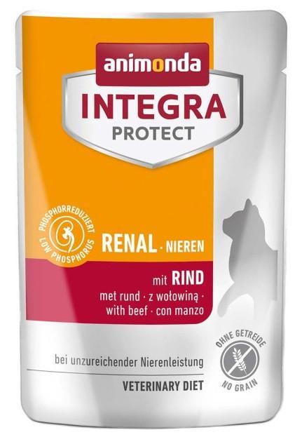 Корм влажный для кошек Integra Protect Renal pouches with beef при болезнях почек говядина 85 г (2528278669)