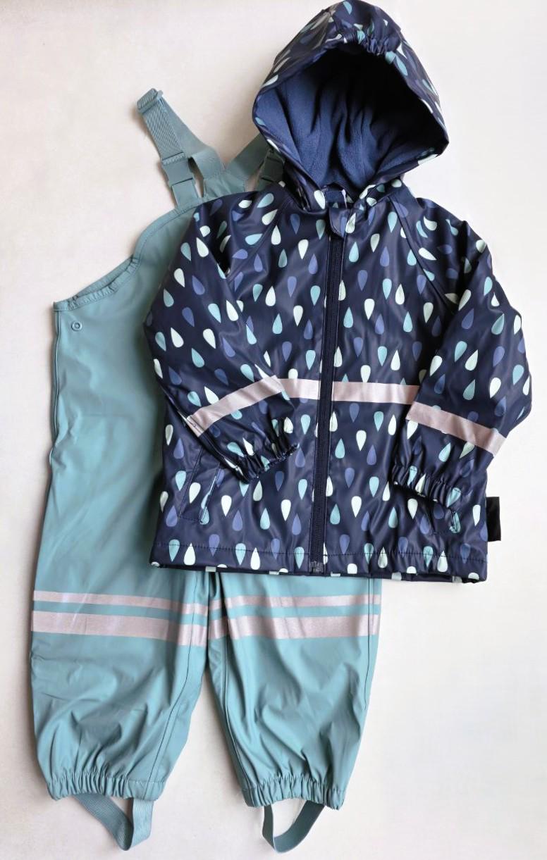 Дождевик-костюм для мальчиков Lupilu грязеотталкивающий на флисе 98-104 см (513057/512814)