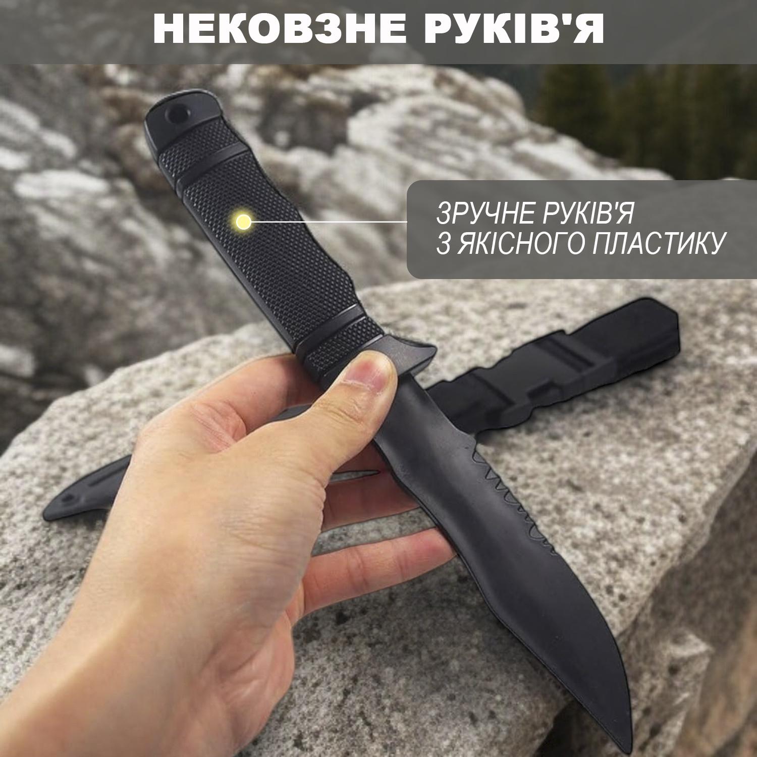 Ніж тренувальний Univerza кишеньковий з піхвами Зелений - фото 4