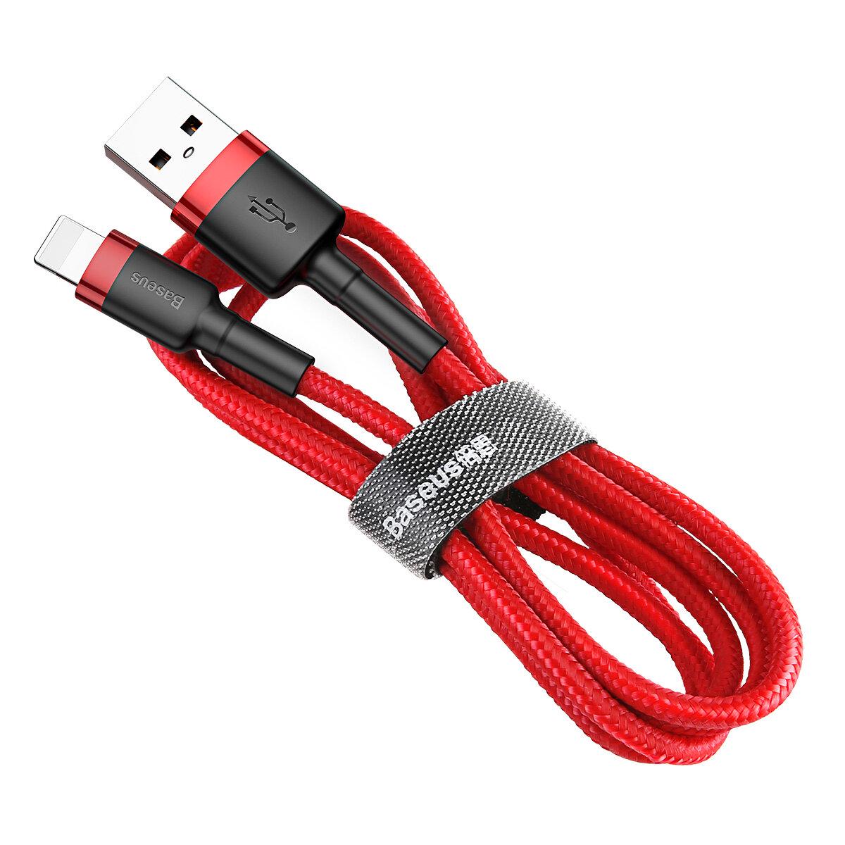 Кабель Baseus Cafule Cable USB For Lightning 2,4 A 1 м Red