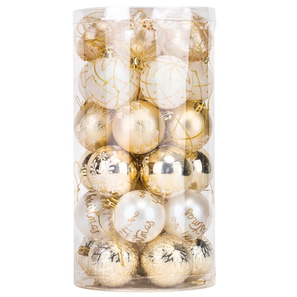 Набір ялинкових кульок Золоті Чари 30 шт. (9125-028) - фото 1