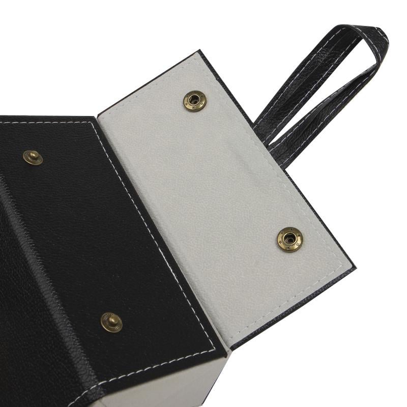 Футляр-органайзер для окулярів Lesko 4 відділення складний підвісний Чорний (2624641377) - фото 3