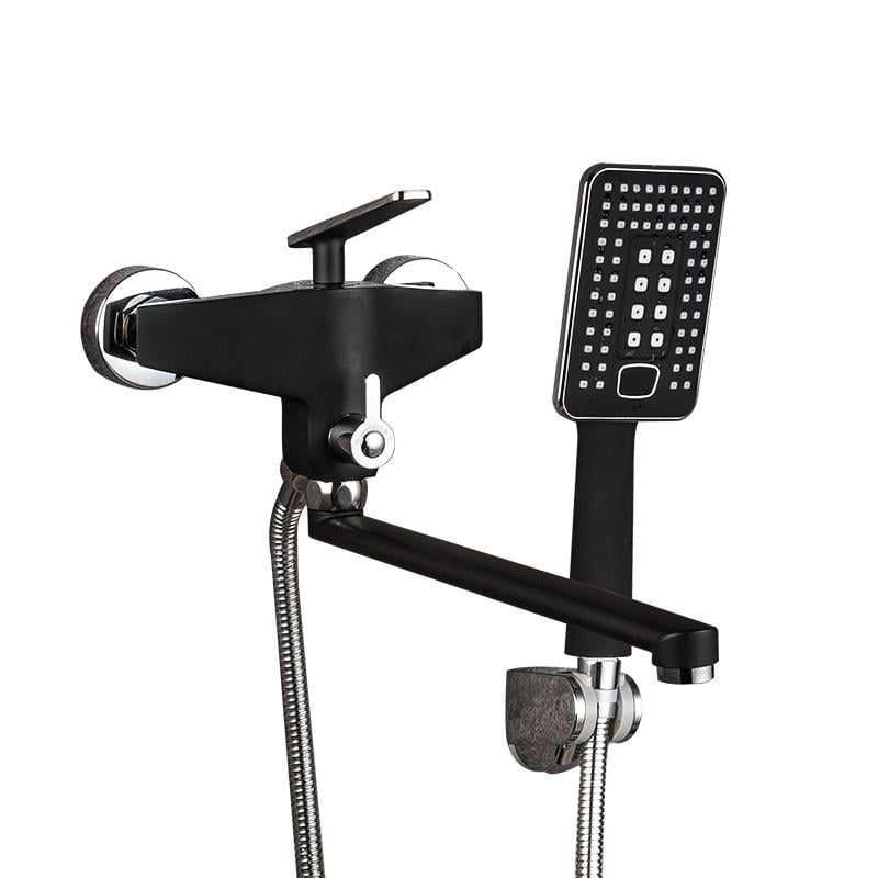 Змішувач для ванної Frap F2257 одноважільний Чорний (102166) Змішувач для ванної Frap F2257 одноважільний Чорний (102166)