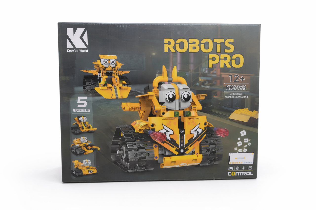 Конструктор K 96183 на радиоуправлении ROBOTS PRO 5 вариантов сборки звук/свет (2731828980)