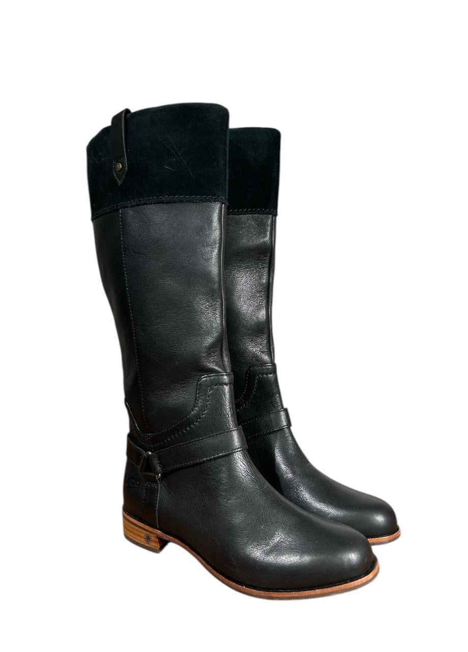 Сапоги UGG Olinda Riding s/n 1129052 р. 37 US 6 23 см Черный (2879423673)