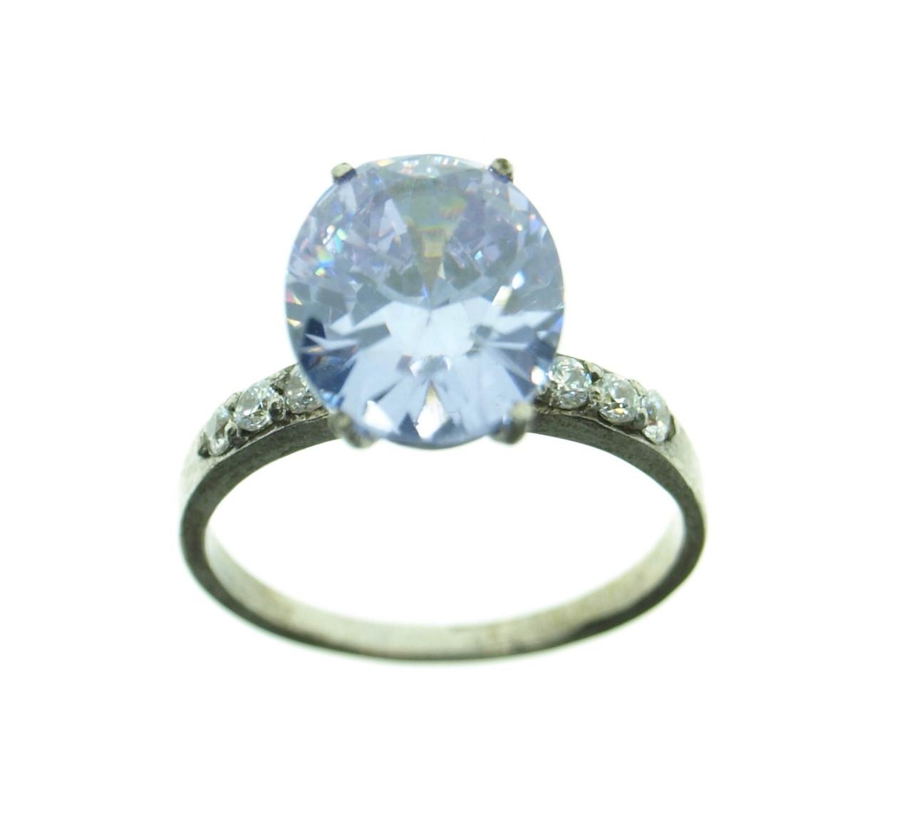 Кольцо из серебра с фианитом (2101850427)