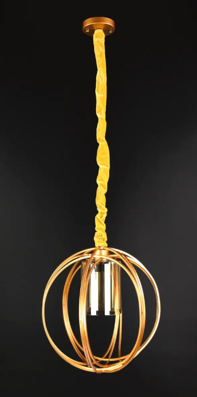 Люстра потолочная подвесная в стиле LOFT 12571/1 Жёлтый (NA005104)