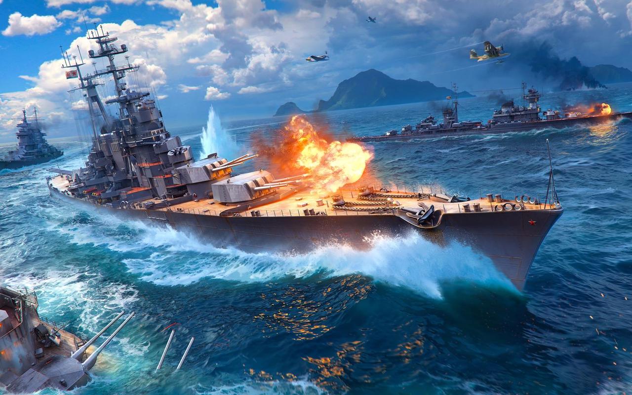 Картина GeekLand Мир военных кораблей Разгром корабля 40х60 см (MV317)