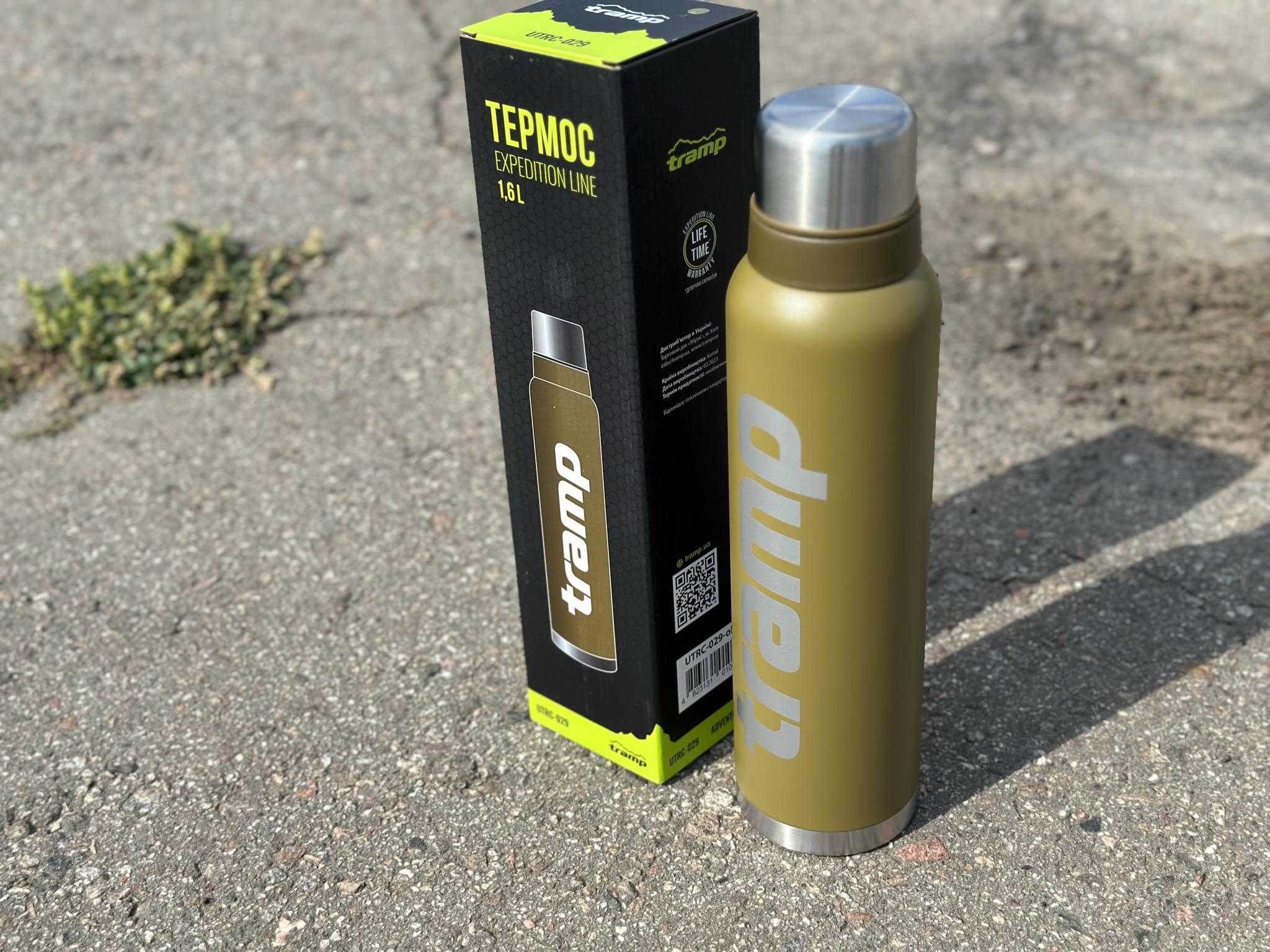 Термос для напоїв Tramp expeditio з нержавіючої сталі тримає 24 ч. 1,6 л (UTRC-029-olive) - фото 3
