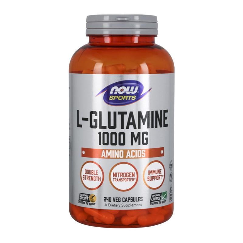 Глютамин NOW L-Glutamine 1000 мг 240 капс. (11770-01)