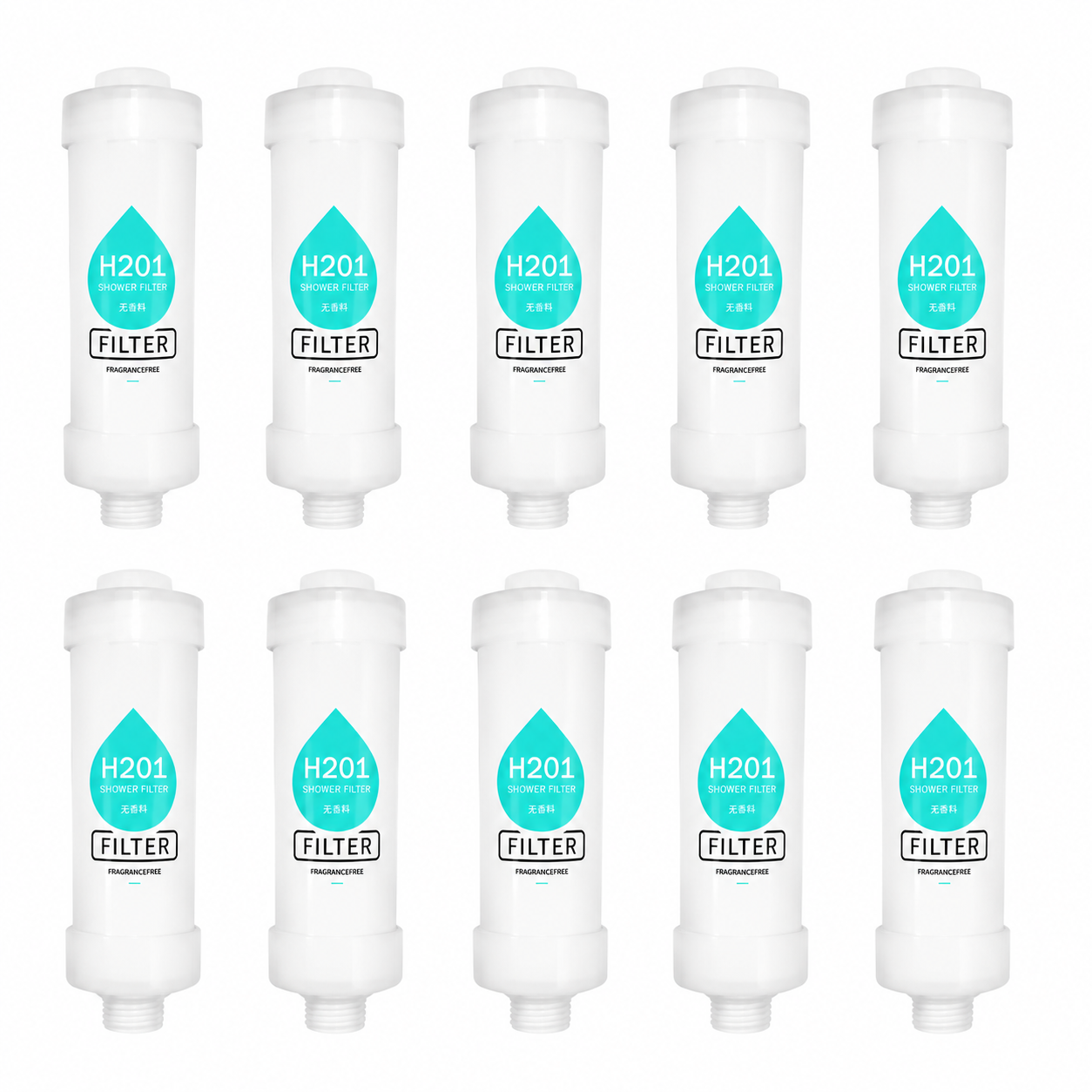 Фильтр-насадка для душа H201 Fragrance Free очистка воды для кожи и волос без ароматизатора 10 шт. Фильтр-насадка для душа H201 Fragrance Free очистка воды для кожи и волос без ароматизатора 10 шт.