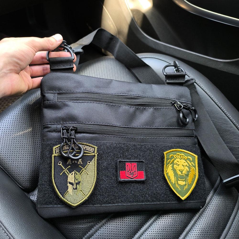 Сумка-кобура мужская 30х24 см Черный (521246) - фото 62 Сумка-кобура мужская 30х24 см Черный (521246) - фото 62