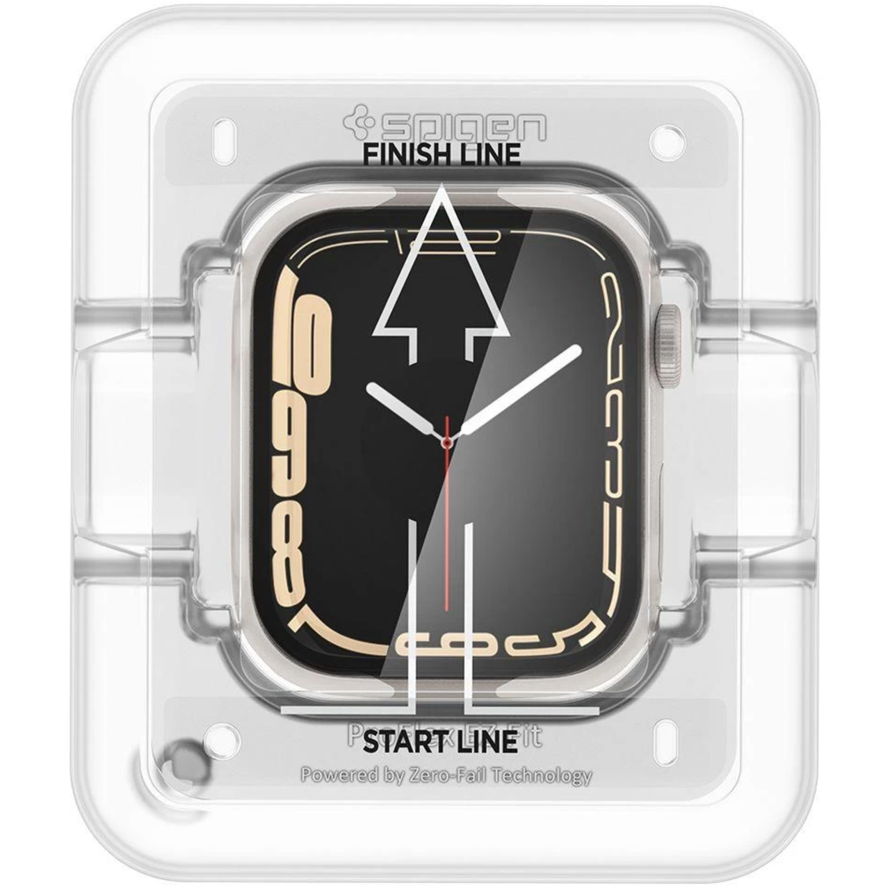 Защитное стекло для эпл вотч Spigen Protective Glass for Watch 45 (AFL04051) - фото 5