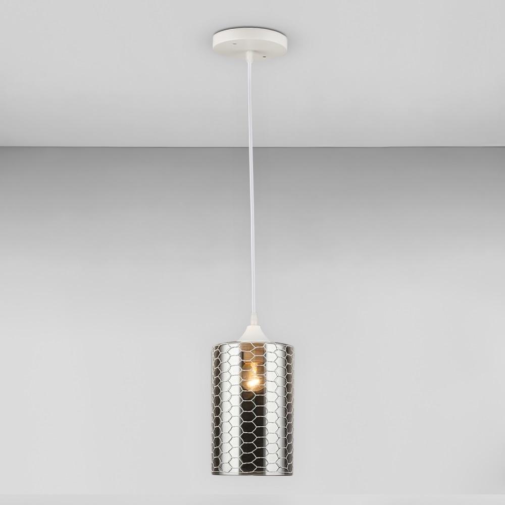 Люстра подвесная Light House SR-19000/1H WT E27 120х200х800 мм Белый/Дымчатый