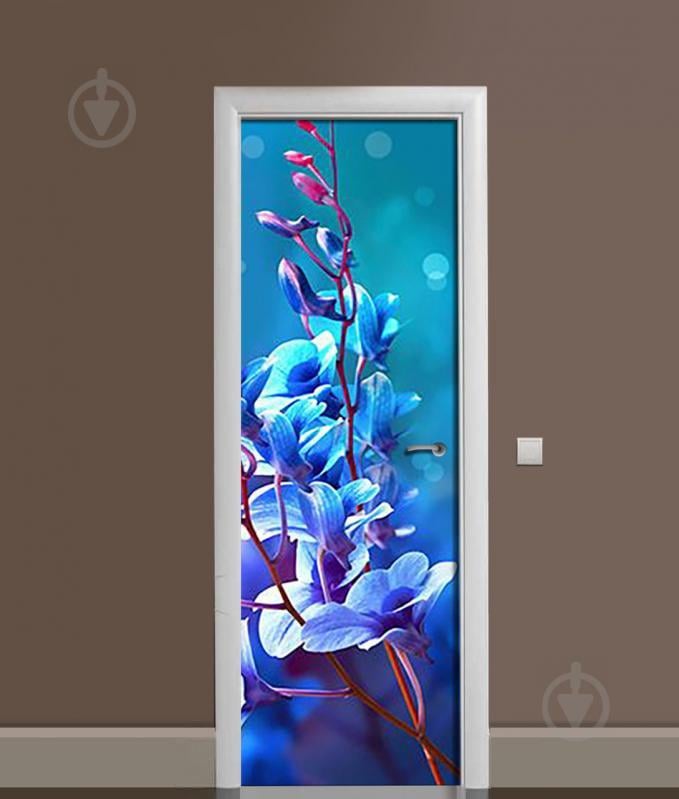 Наклейка на дверь Zatarga "Синие блики" 650х2000 мм Наклейка на дверь Zatarga "Синие блики" 650х2000 мм