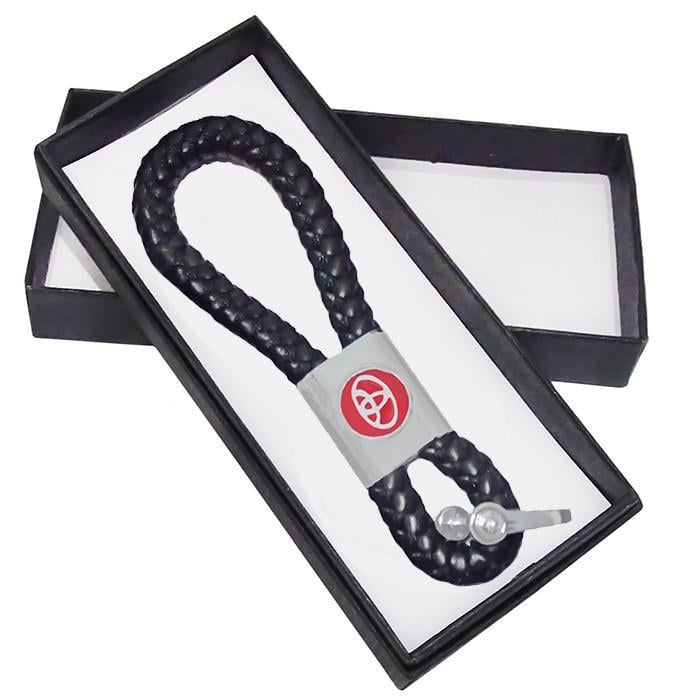 Брелок кожаный косичка Toyota с подарочной коробкой